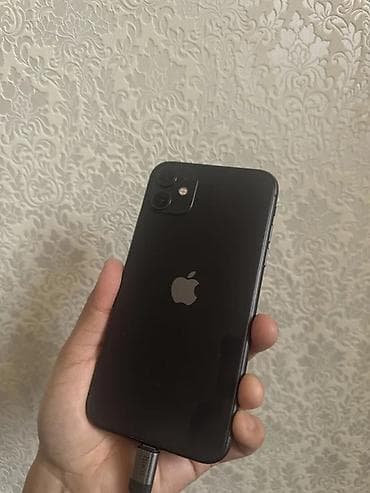 IPhone 11, Б/у, 128 ГБ, Черный, Кабель, 78 %
