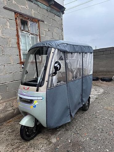 mini car: Трёхколёсный электрокар (рикша/трицикл) с закрытым тентом - — 2