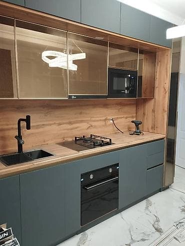 стол с ящиком: Стенка-шкаф, Тип стенки-шкафа: Модульная, Для спальни, Особенности: С рабочим столом — 4