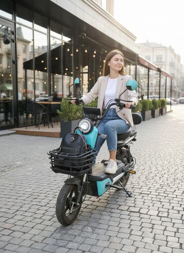 диск на скутер: Электроскутер городского типа с двумя сиденьями Основные особенности — 2