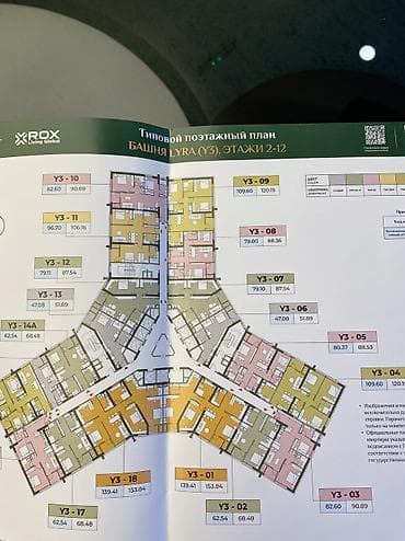 centra: 2 комнаты, 62 м², Элитка, 7 этаж, Готовая ПСО (под самоотделку) — 10