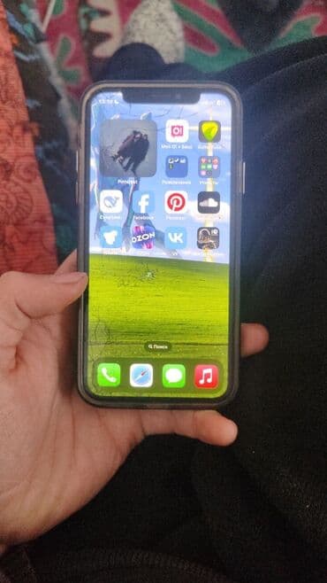 ноутбук бу бишкек: IPhone X, Б/у, 256 ГБ, White Titanium, Зарядное устройство, Чехол, 82 % — 2