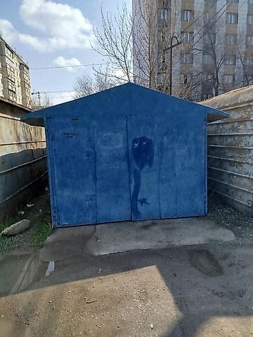 будка бдф: Металлический гараж (ракушка/бокс) синего цвета. Характеристики: - — 1