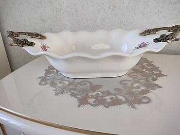 фарфоровая супница: Набор сервировочной посуды в классическом стиле. Состав: - 2 — 10