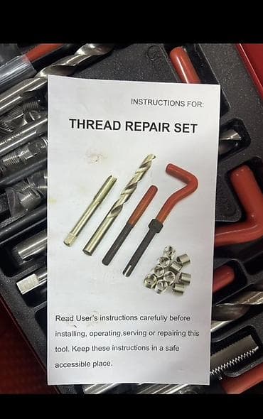 m8: Набор для восстановления резьбы (Thread Repair Set) в пластиковом — 2
