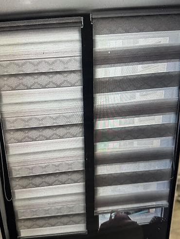 Рулонные шторы «день‑ночь» на окно - Тип: зебра (чередование