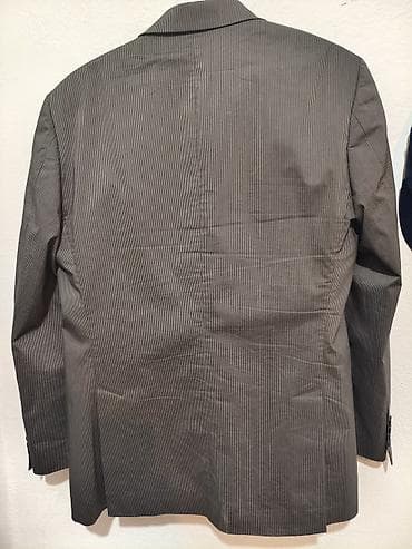 женские пиджаки: Мужской пиджак в тонкую вертикальную полоску. костюм 48 р 50 почти — 2