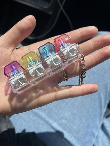 pull and beer: Брелок-антистресс с механическими переключателями (кейкапы) - — 2