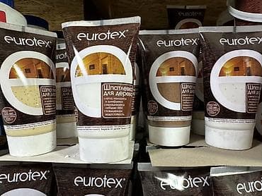 Шпатлёвка для дерева Eurotex, туба 125 мл (масса нетто 225 г). -