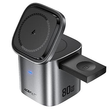 ego pad: Многофункциональная беспроводная зарядная станция ACEFAST 80W GaN - — 1