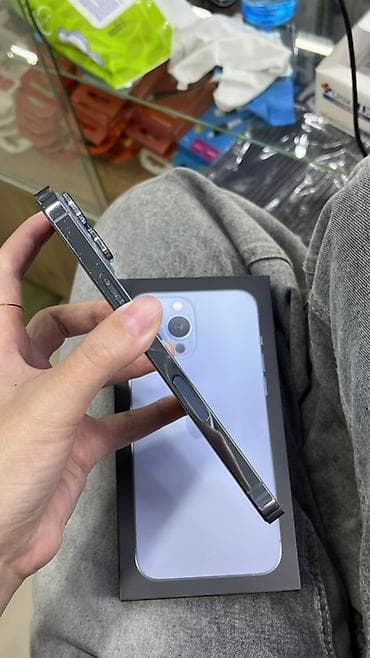 iphone 12 pro max ош: IPhone 13 Pro Max, Б/у, 256 ГБ, Sierra Blue, Коробка, 83 % — 3