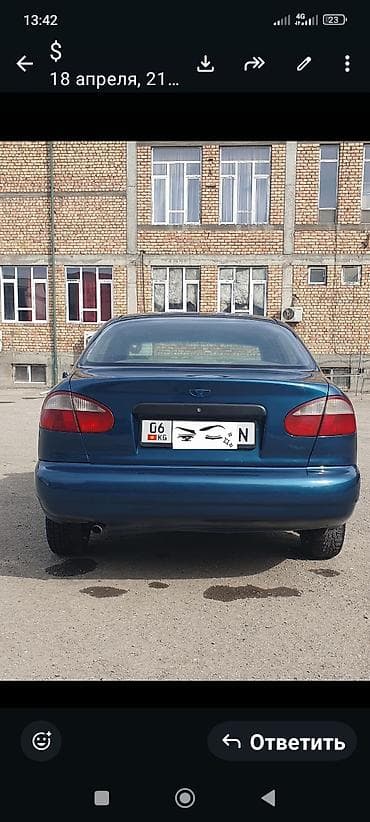 camry 2 2: Daewoo Lanos: 1996 г., Механика, Бензин, Седан — 8