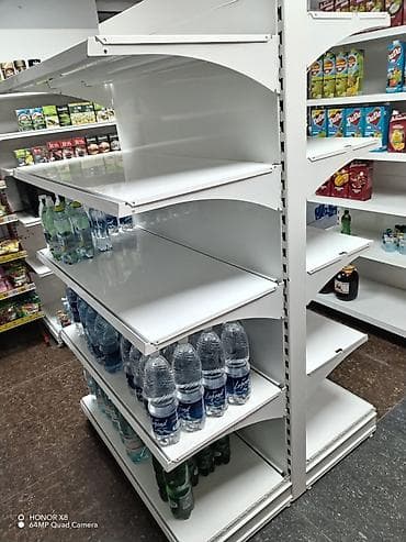 Бизнес үчүн жабдуулар: Торговые стеллажи для магазина - Тип: металлические пристенные и — 2
