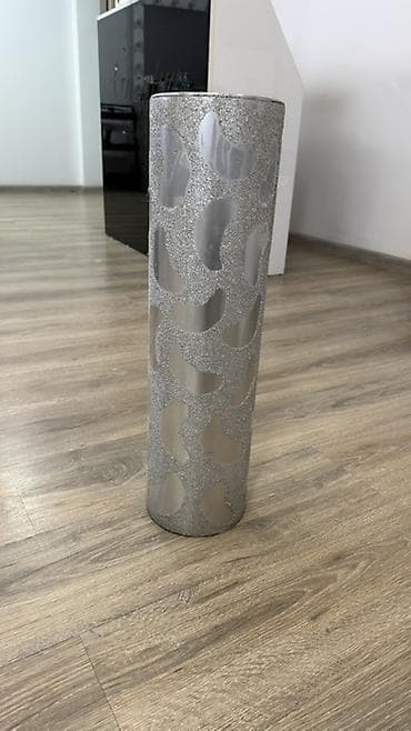 стекло для танцев: Высокая декоративная ваза-цилиндр - Материал: стекло. - Цвет и — 1