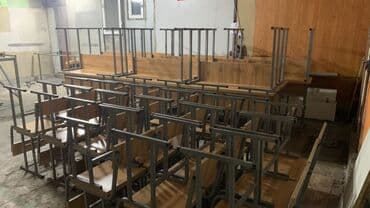 школьные парты для начальных классов: Парта, Текчелери бар, Чоңдорго, Металл, түсү - Боз — 3