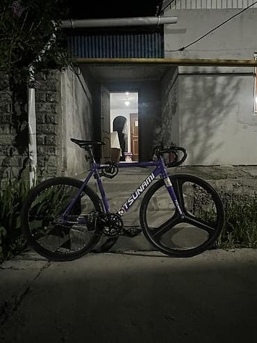 велосипед трехколесный: Городской велосипед, Tsunami, Рама M (156 - 178 см), Б/у — 3