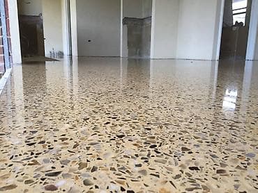 Мозаичные полы терраццо, бетонное терраццо, полы терраццо, наливной