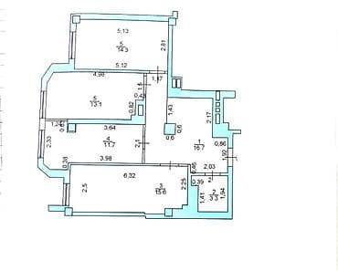 цена ниже рынка: 3 комнаты, 75 м², Индивидуалка, 6 этаж, Евроремонт — 5