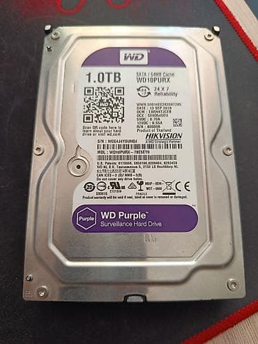 Накопитель для ПК, Б/у, Western Digital (WD), HDD, 1 ТБ, 3.5", Для ПК