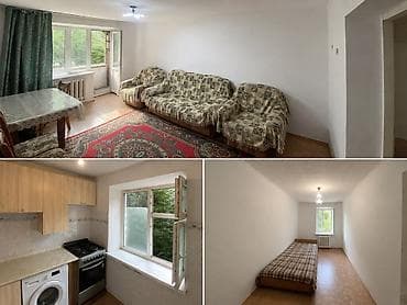 2 комнаты, 46 м², Аламедин-1 мкр 2 этаж, Косметический ремонт