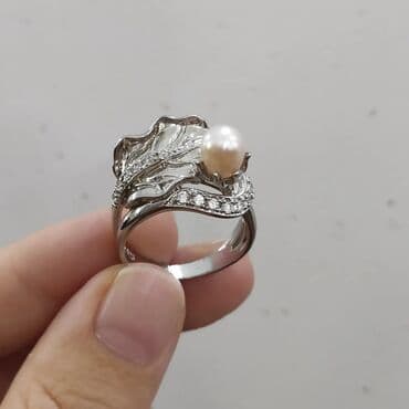 эксклюзивные свадебные пригласительные: Италия Эксклюзив Кольцо с жемчугом Цена 2500сом Серебро пробы 925 — 1