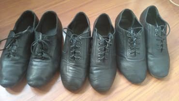 туфли бальные: Мужские туфли, 39, Б/у, цвет - Черный, Самовывоз — 1