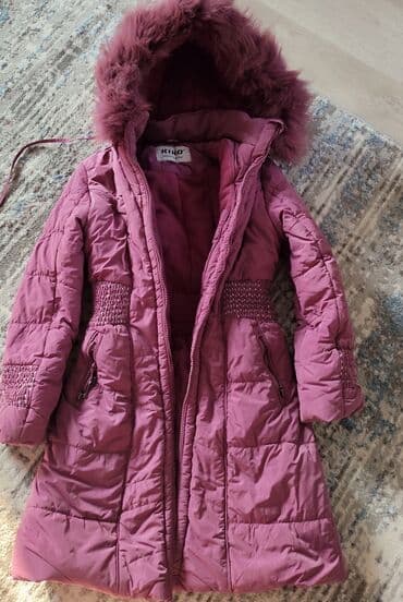 кыргызская национальная одежда фото: Детская зимняя куртка пальто KIKO на девочку 9-10 лет, бу, замки — 1