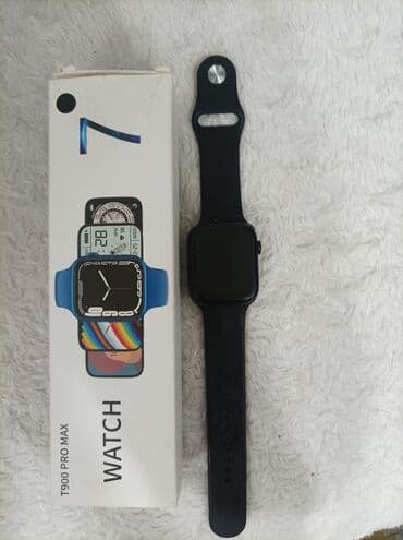 тонкая: Смарт-часы T900 Pro Max (серия 7-стайл), цвет черный. Основные — 1