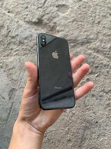 айфо 10: IPhone X, Б/у, 256 ГБ, Space Gray, Чехол, 100 % — 2