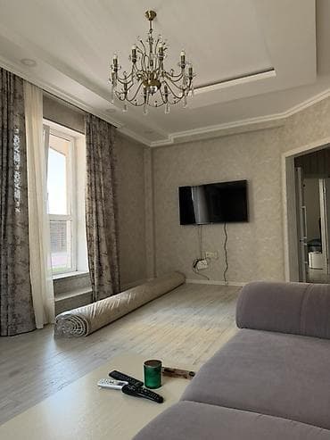 Квартиры: Сдается просторная 2-комнатная квартира в районе Ак-Кеме | 80 м² | На — 2