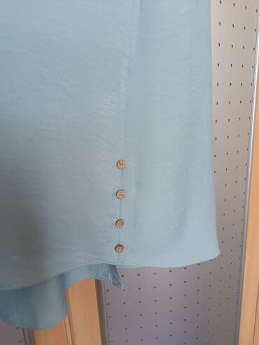 женская одежда больших размеров франция: Повседневное платье, Лето, Длинная модель, Лен, Платье-рубашка, S — 2