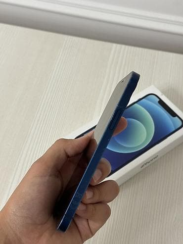 i phon: IPhone 12, Б/у, 64 ГБ, Синий, Коробка, 76 % — 5