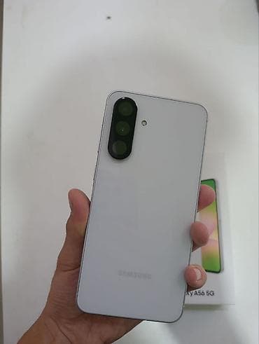 pixel 6a: Samsung Galaxy A56 5G, Новый, 256 ГБ, цвет - Белый, 2 SIM, eSIM — 4