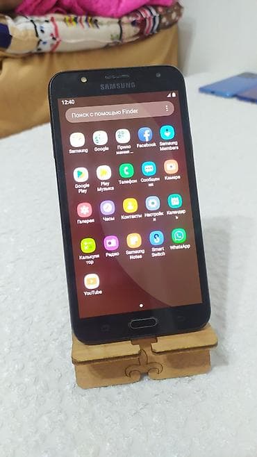 nokia asha: Samsung Galaxy J7 2018, Б/у, 32 ГБ, цвет - Черный, 2 SIM — 3