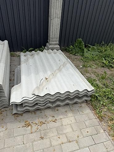 купить брезентовую ткань: Шифер, Асбестоцементный, 8 волновой, Кант ТШП, Б/у — 3