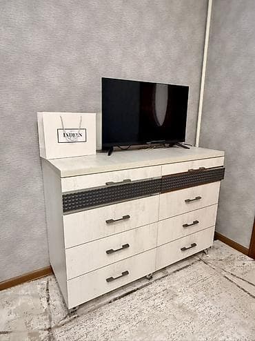 каменные столешницы: Спальный гарнитур в современном стиле (светлый дуб/бетон, серые — 2