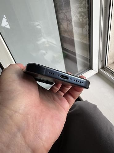 iphon 10: IPhone 15 Pro, Б/у, 128 ГБ, Blue Titanium, Коробка, 86 % — 5