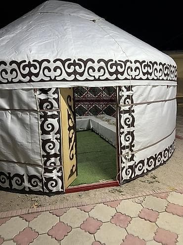 ош ишкаван: Боз үйлөрдү ижаралоо, Каркасы Металл, 65 баш, Полу менен, Казан, Идиш-аяк — 2