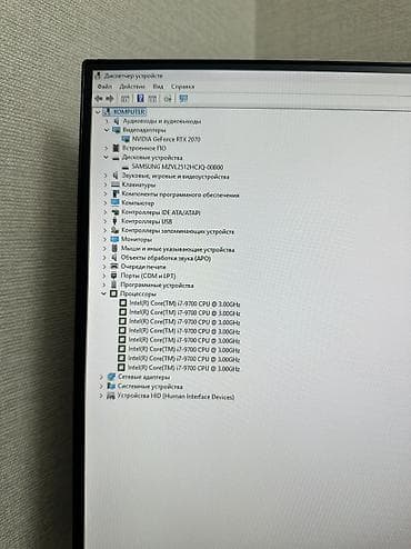 Настольные ПК и рабочие станции: Компьютер, ядер - 8, ОЗУ 16 ГБ, Для несложных задач, Б/у, Intel Core i7, NVIDIA GeForce RTX 2070, NVMe — 9