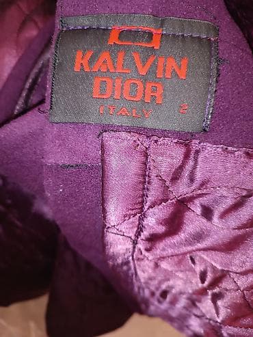 зимний бушлат: Женское пальто Kalvin Dior (Italy), размер 2. - Цвет: глубокий — 4