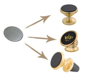 Держатель автомобильный металлический, сменный, диаметр 3 см для