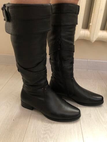 сапоги зимние женские натуральная кожа натуральный мех распродажа: Продаю зимний сапог (чистая кожа). В отличном состоянии. 38 размер — 2