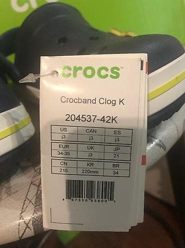 Crocs сабо/ сандали 34-35р оригинал!!! Новые!!! Темно - синий Цена в — 4