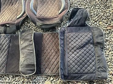 молдинги е39: Чехлы Велюровые, цвет - Серый, Б/у — 3