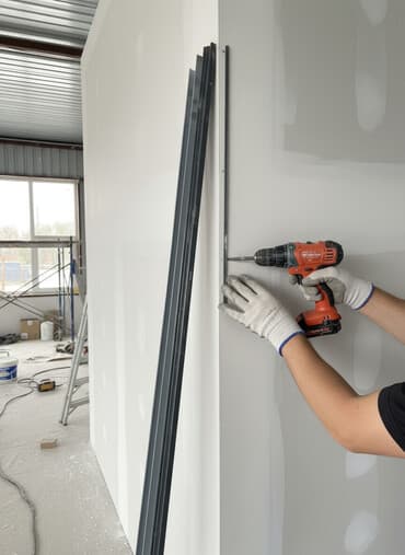 железные профили: Металлический профиль серого цвета, предназначенный для использования — 1