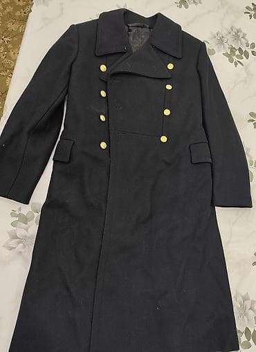 бушлат мвд: Шинель - пальто классическое чёрное из натуральной шерсти. размер- — 5