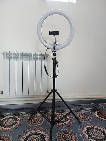 Кольцевая LED‑лампа с штативом и держателем для смартфона - Диаметр