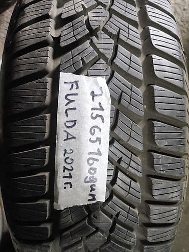 шины зимние 21565 r16: Шины 215 / 65 / R 16, Зима, Б/у, 1 шт, Легковые, Fulda — 1