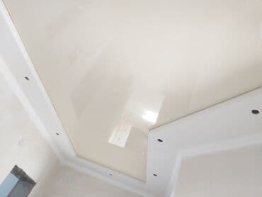 обзор цен на строительные и отделочные работы в бишкеке: Натяжной потолок Глянцевое, Матовое Бесплатная консультация, Бесплатный замер, Гарантия — 12