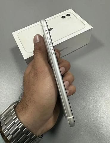 iphone 11 каропка: IPhone 11, Б/у, 128 ГБ, Белый, Зарядное устройство, Чехол, Кабель, 78 % — 6